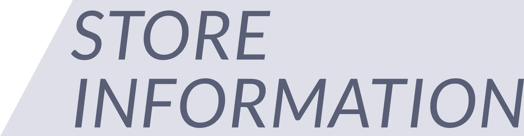 store information